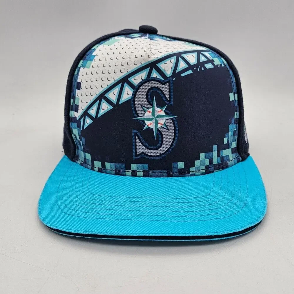 Seattle Mariners Hat Cap Snap Back Boys One Size Blue MLB Baseball Melonwear